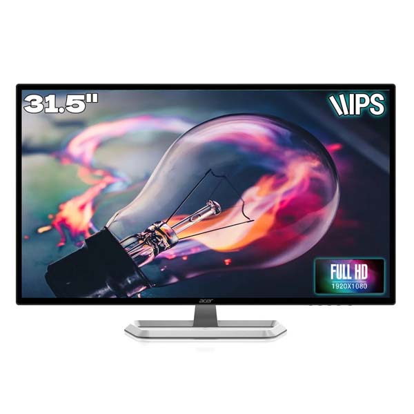 Acer EB321HQ 31.5 Inch 80.01 Cm IPS Full HD 1920 x 1080 LCD Monitor with LED Backlight I 300 Nits Brightness I HDMI, VGA Ports I Eye Care Features, Blue Light Filter, Flickerless Black