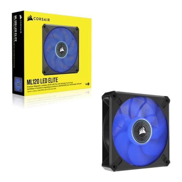 Corsair ML120 LED Elite 120mm Blue LED Cabinet Fan (Single Pack)